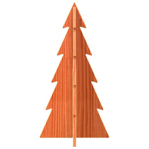 Albero di Natale Decorativo Cera 59,5 cm Legno Massello di Pino 858167