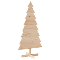 Albero di Natale Decorativo in Legno 150 cm Legno Massello Pino 858192