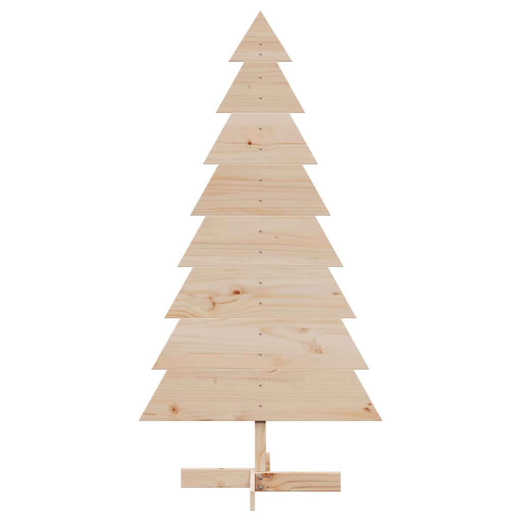 Albero di Natale Decorativo in Legno 150 cm Legno Massello Pino 858192