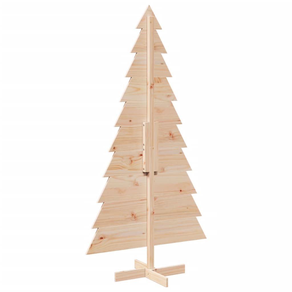 Albero di Natale Decorativo in Legno 180 cm Legno Massello Pino 858195