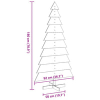 Albero di Natale Decorativo in Legno 180 cm Legno Massello Pino 858195