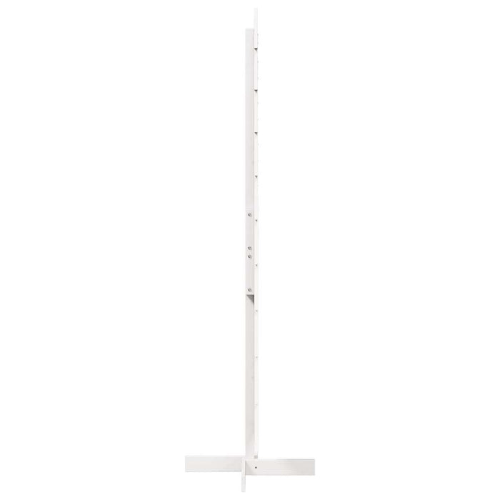 Albero di Natale Decorativo Bianco 180cm Legno Massello di Pino 858196