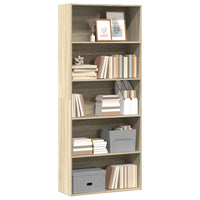 Libreria Rovere Sonoma 80x30x189 cm in Legno Multistrato 3314671