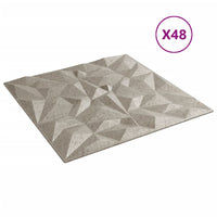 Pannelli Murali 48 pz Beton 50x50 cm XPS 12 m² Ametista 4100056