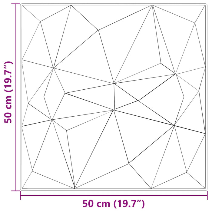 Pannelli Murali 12 pz Verdi 50x50 cm XPS 3 m² Diamante 4100061