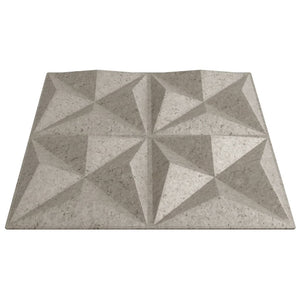 Pannelli Murali 12 pz Beton 50x50 cm XPS 3 m² Origami 4100062