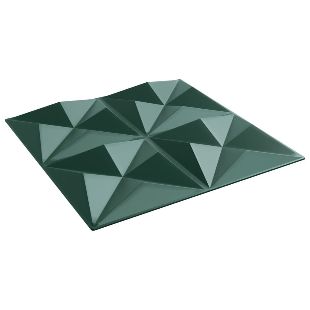 Pannelli Murali 48 pz Verdi 50x50 cm XPS 12 m² Origami 4100067