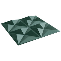 Pannelli Murali 48 pz Verdi 50x50 cm XPS 12 m² Origami 4100067