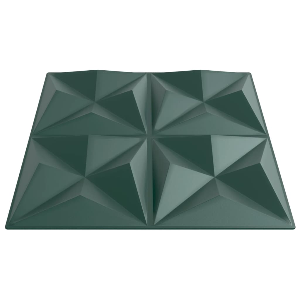 Pannelli Murali 48 pz Verdi 50x50 cm XPS 12 m² Origami 4100067