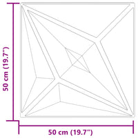 Pannelli Murali 12 pz Verdi 50x50 cm XPS 3 m² Stella 4100074