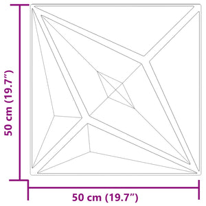 Pannelli Murali 12 pz Verdi 50x50 cm XPS 3 m² Stella 4100074