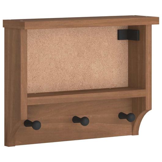 Appendiabiti da Parete SANDNES 45x12x35 cm in Legno di Pino 4010452