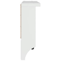 Appendiabiti da Parete SANDNES Bianco 45x12x35 cm Legno di Pino 4010453