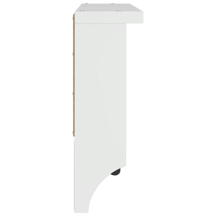 Appendiabiti da Parete SANDNES Bianco 45x12x35 cm Legno di Pino 4010453