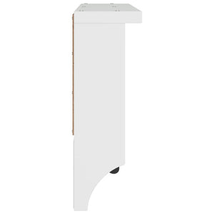 Appendiabiti da Parete SANDNES Bianco 87x12x35 cm Legno di Pino 4010471