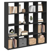 Libreria Nera 137,5x29x137,5 cm in Legno Multistrato 3310290