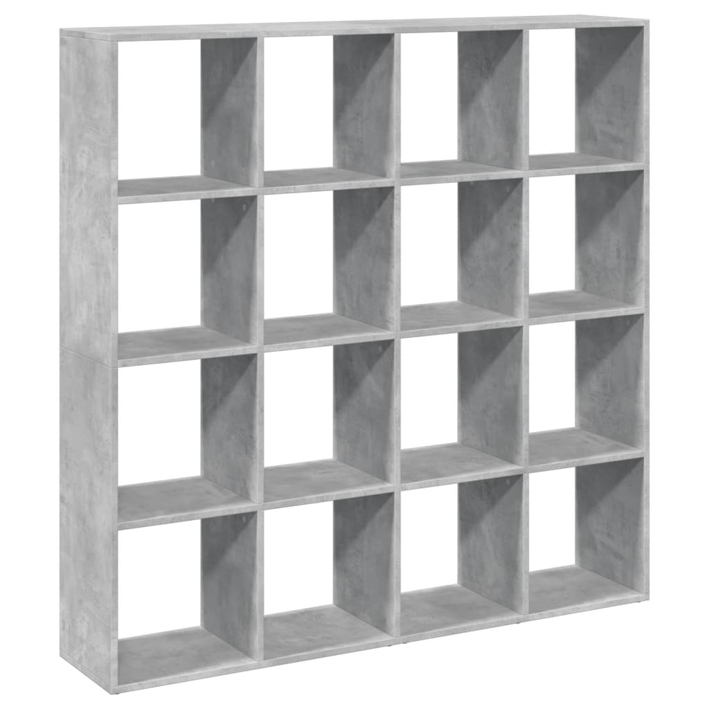 Libreria Grigio Cemento 137,5x29x137,5 cm in Legno Multistrato 3310292