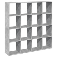 Libreria Grigio Cemento 137,5x29x137,5 cm in Legno Multistrato 3310292