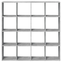 Libreria Grigio Cemento 137,5x29x137,5 cm in Legno Multistrato 3310292