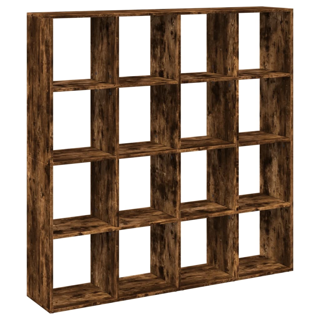 Libreria Rovere Fumo 137,5x29x137,5 cm in Legno Multistrato 3310293