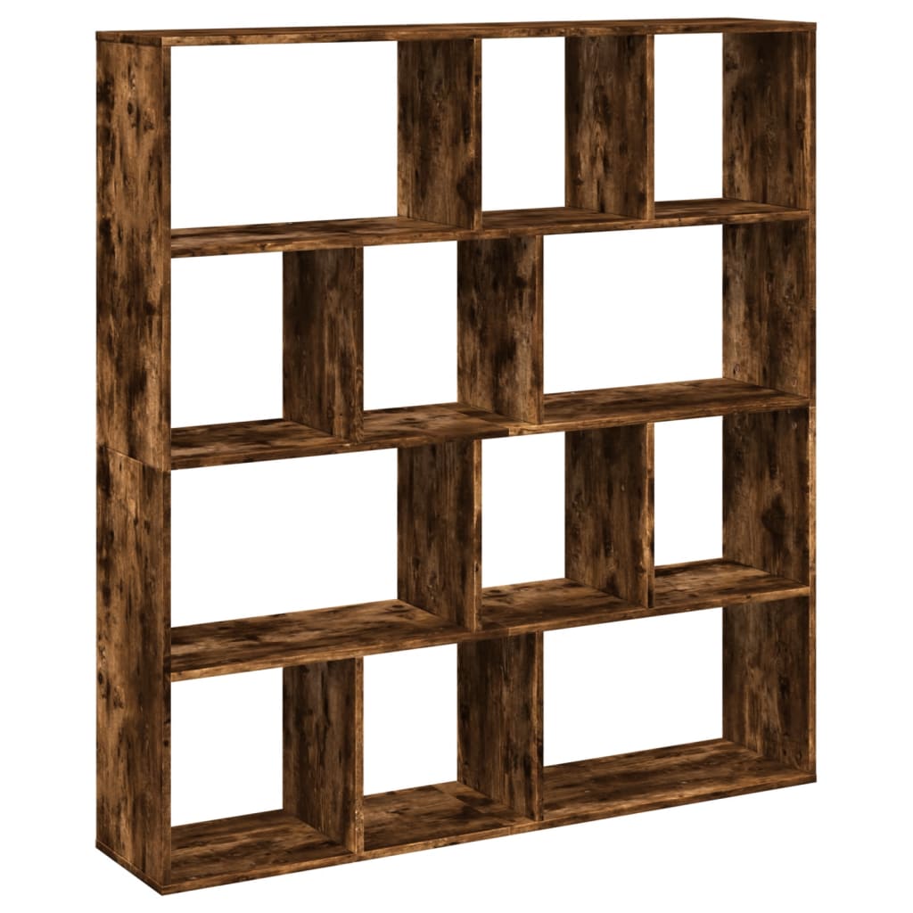 Libreria Rovere Fumo 132x29x141,5 cm in Legno Multistrato 3310311