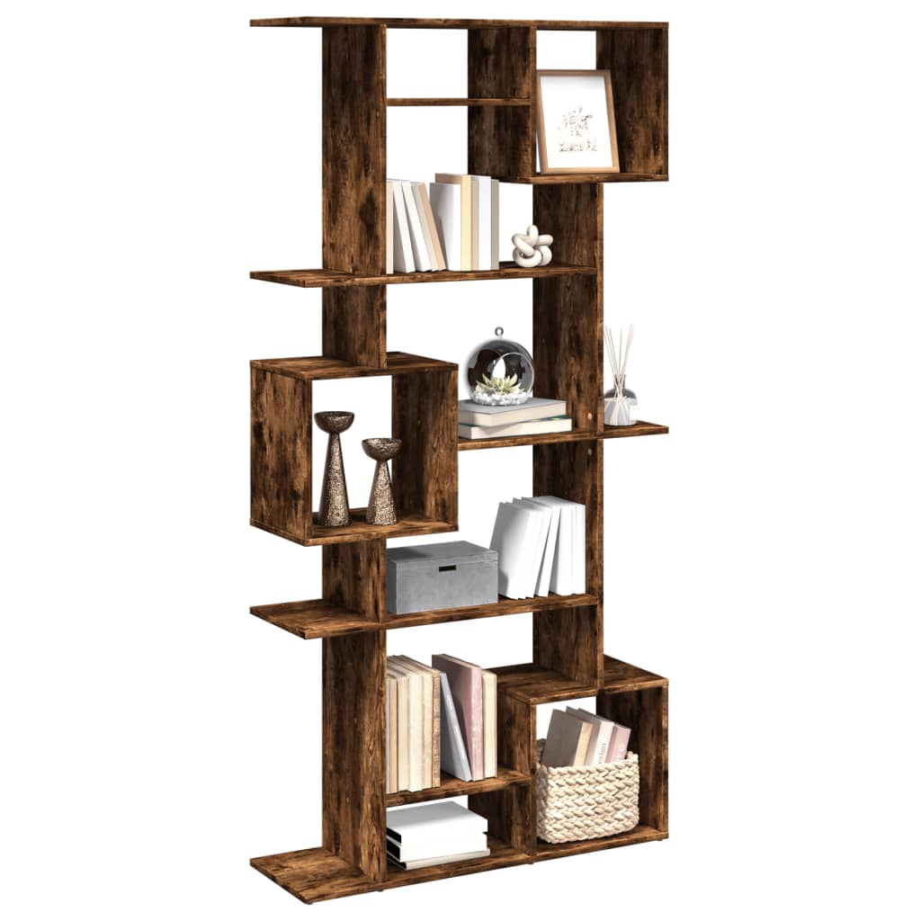 Libreria Rovere Fumo 92x29x188 cm in Legno Multistrato 3310320