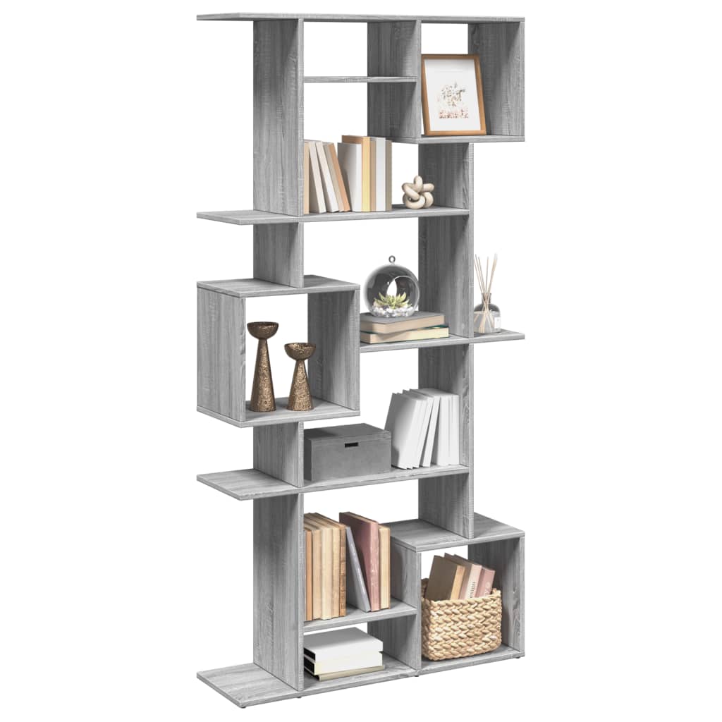 Libreria Grigio Sonoma 92x29x188 cm in Legno Multistrato 3310321