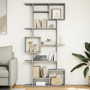 Libreria Grigio Sonoma 92x29x188 cm in Legno Multistrato 3310321