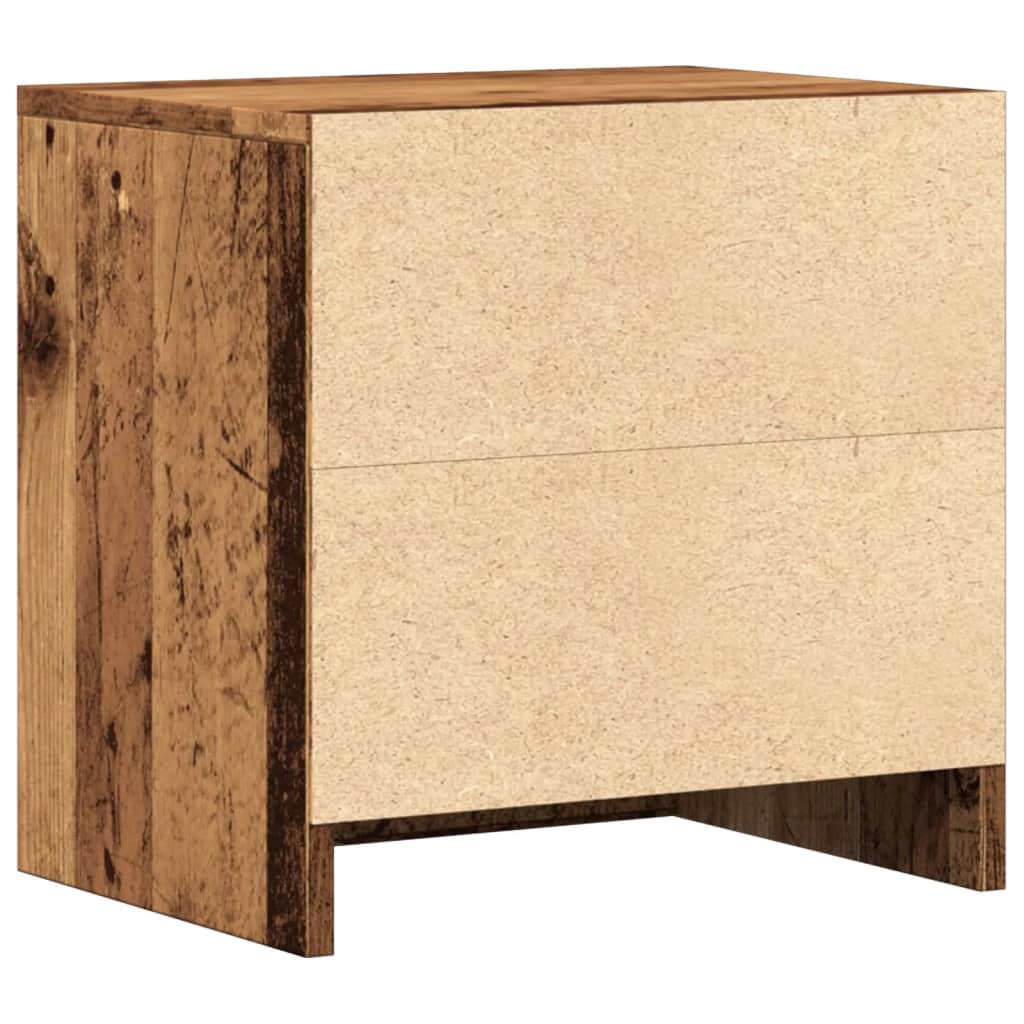 Comodini Legno Antico 2 pz 40x30x40 cm in Legno Multistrato 855925