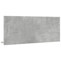 Mobile Bagno con Specchio Grigio Cemento 90x11x37 cm Truciolato 856201