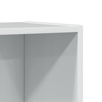 Libreria Bianco Lucido 60x24x143 cm in Legno Multistrato 858311