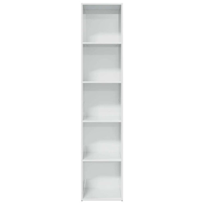 Libreria Bianco Lucido 40x30x189 cm in Legno Multistrato 858313