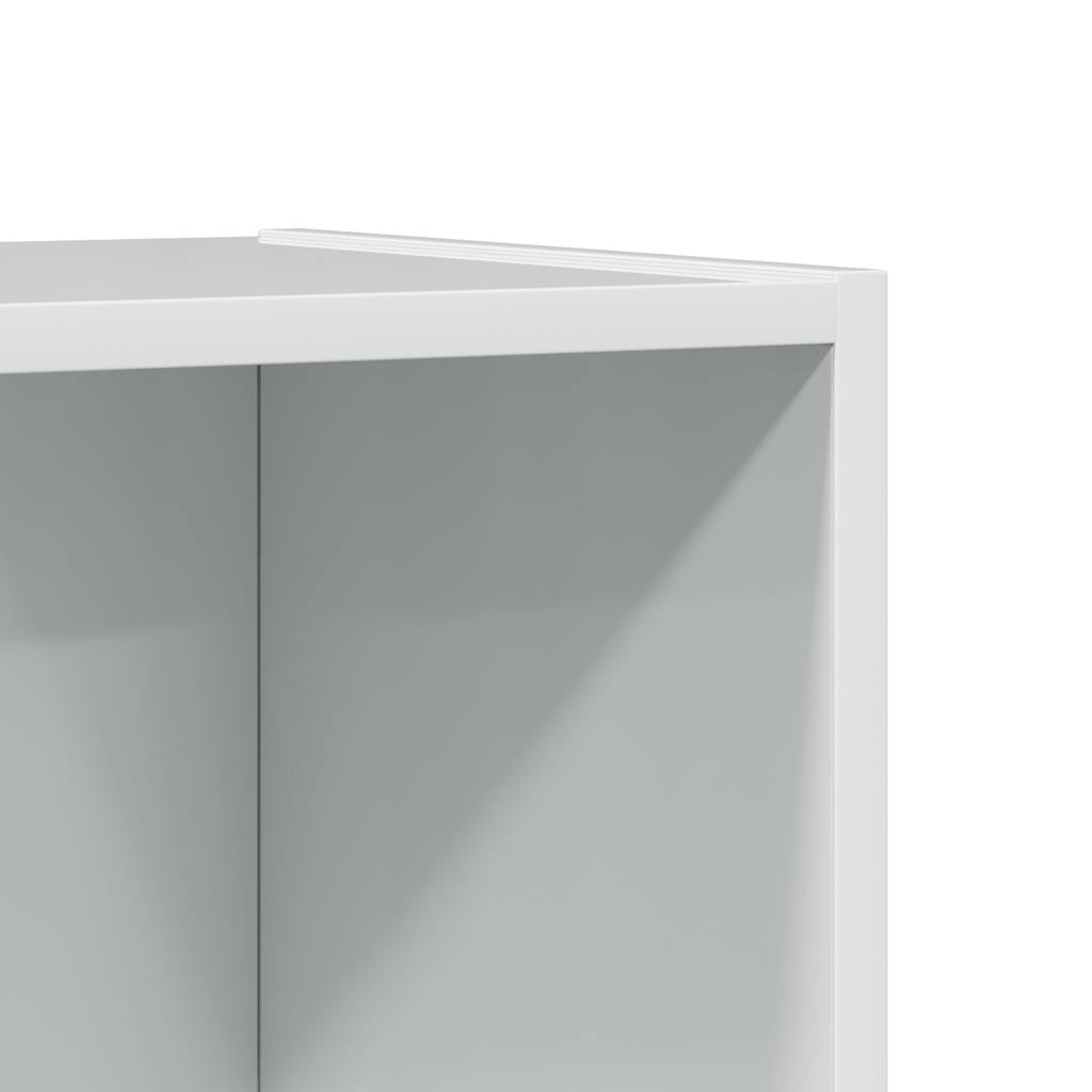 Libreria Bianco Lucido 40x30x189 cm in Legno Multistrato 858313