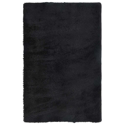 Tappeto Shaggy a Pelo Lungo NAVARRA Nero 130x200 cm poliestere 4102830