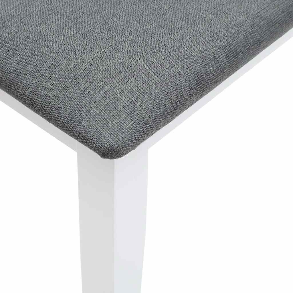 Panca 90 cm Bianco in Legno Massello di Hevea 4102597