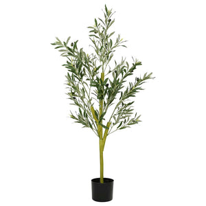 Albero Ulivo Artificiale 450 Foglie 120 cm Verde 4103568