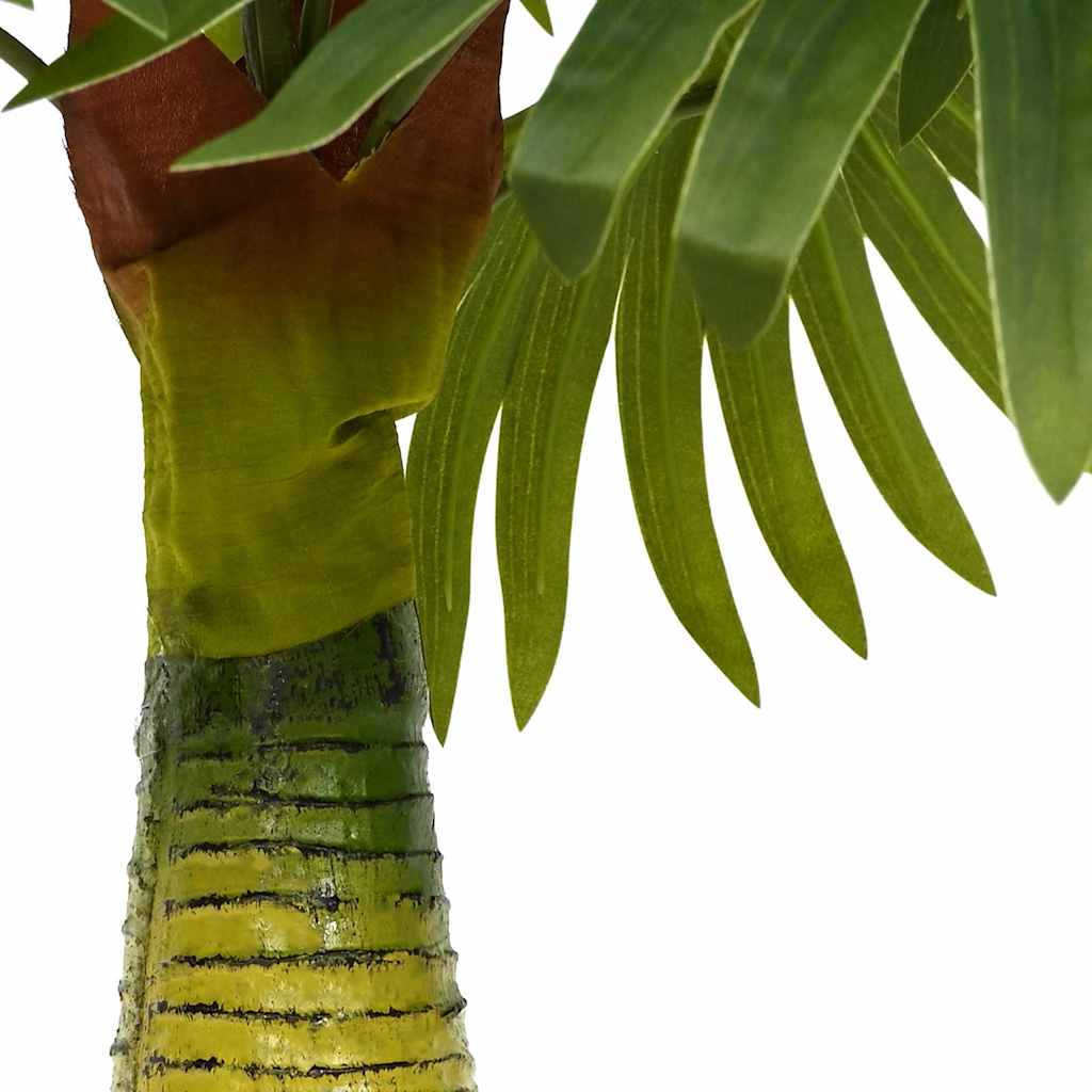 Pianta di Palma Artificiale 9 Foglie 65 cm Verde 4103582