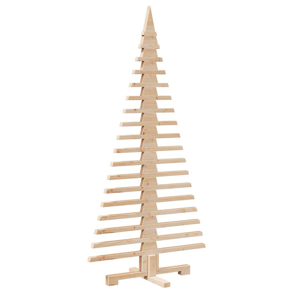 Albero di Natale Decorativo in Legno 150 cm Legno Massello Pino 4103971