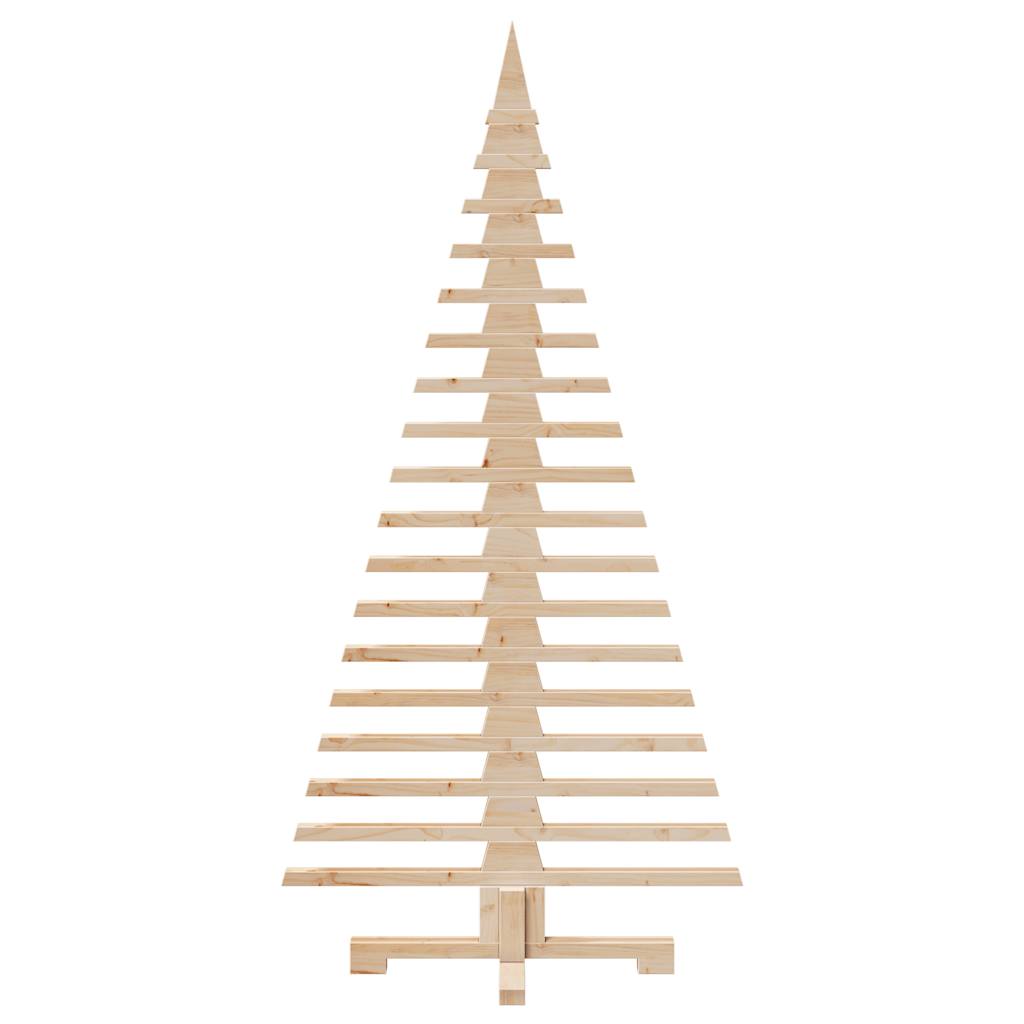 Albero di Natale Decorativo in Legno 150 cm Legno Massello Pino 4103971