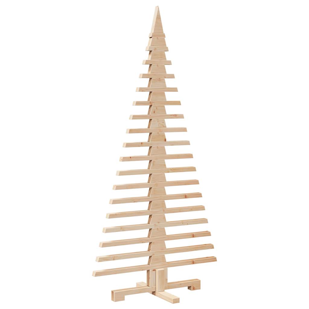 Albero di Natale Decorativo in Legno 150 cm Legno Massello Pino 4103971