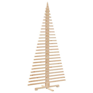 Albero di Natale Decorativo in Legno 210 cm Legno Massello Pino 4103973