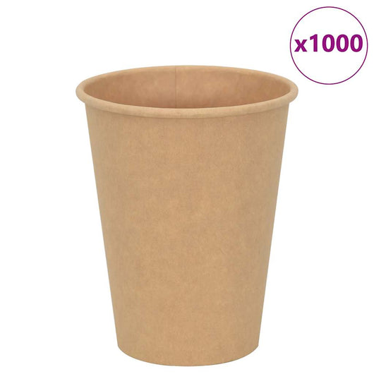 Bicchieri da Caffè in Carta 1000 pz 12oz 300ml Marrone 4102796