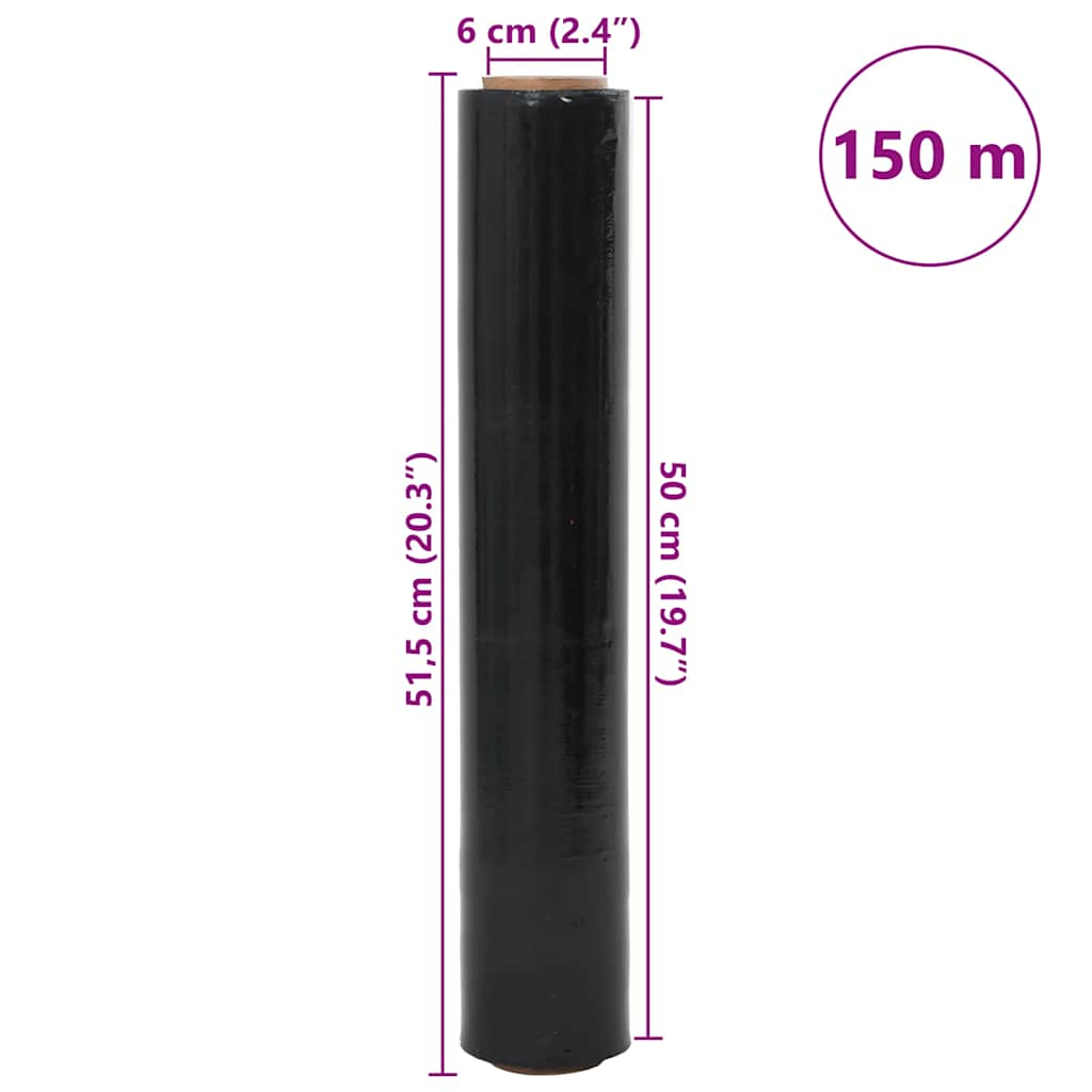 Film Estensibile 6 pz Nero 20 μm 50 cm x 150 m 4104872