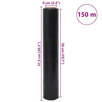 Film Estensibile 6 pz Nero 20 μm 50 cm x 150 m 4104872