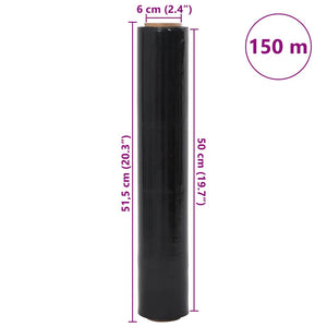 Film Estensibile 6 pz Nero 20 μm 50 cm x 150 m 4104872