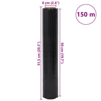 Film Estensibile 6 pz Nero 30 μm 50 cm x 150 m 4104874