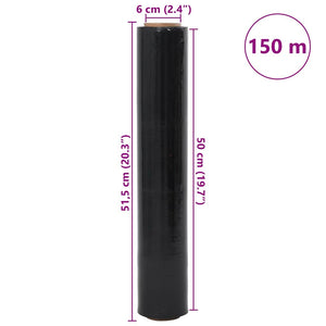 Film Estensibile 6 pz Nero 30 μm 50 cm x 150 m 4104874