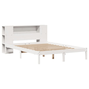 Letto Libreria senza Materasso Bianco 120x190 cm Legno di Pino 3321533