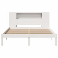 Letto Libreria senza Materasso Bianco 120x190 cm Legno di Pino 3321533