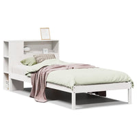 Letto con Libreria senza Materasso 75x190 cm in Legno Pino 3321560